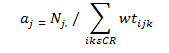 the figure contains formula to calculate a<sub>j</sub>