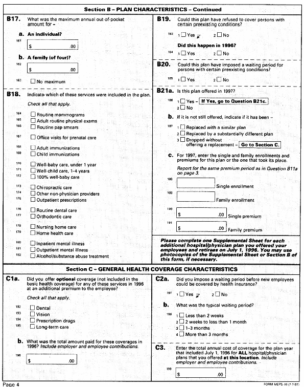 Establishment Questionnaire - Page 4