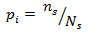 the figure contains the formula to calculate the initial probability of selection of establishment i in firm j