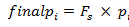 the figure is one of the two formulas to calculate the final selection probability for each establishment