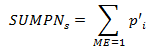 the figure contains formula to calculate the sum of adjusted probability of selection
